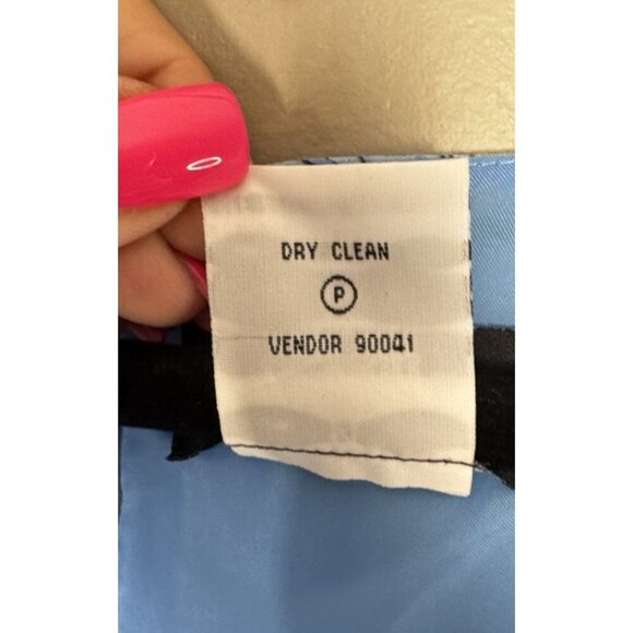 Metro Style Blue Silk Floral Maxi Dress 14 Elegant Fitted Summer Garden Cottage - Picture 4 of 14